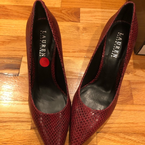 Lauren Ralph Lauren- Sarina Berry Python Print - Picture 2 of 4